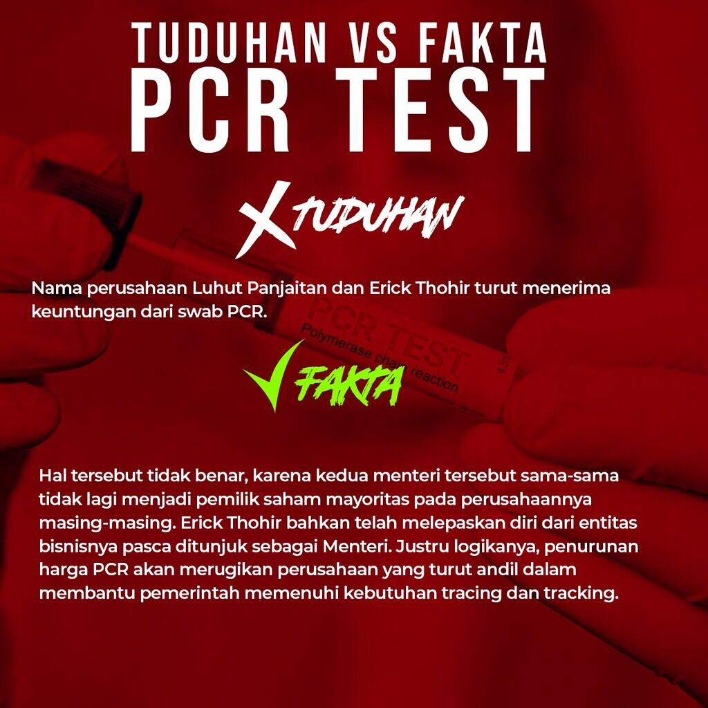 Ini Fakta PT GSI Yang Dituding Bisnis PCR Erick Thohir, Padahal Bukan ...