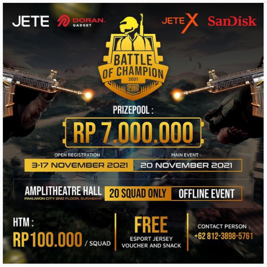 Kompetisi Game PUBG dari Dorangadget.com