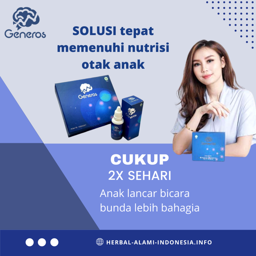 Anak aku lancar bicara karena minum multivitamin generos