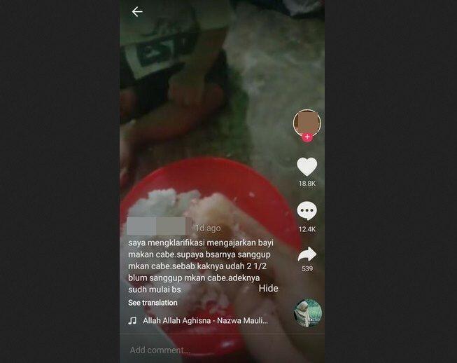 Viral Ibu Santai Berikan Makanan Pedas ke Anak Balita, Alasannya Bikin Geram