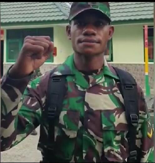 Neles Kamar, Pemuda Kampung Skofro Distrik Arso Timur Pertama yang Jadi Prajurit TNI