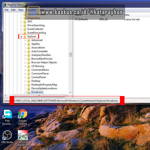 Mengubah icon Sistem My Computer/Computer dan icon Local Disk pada Windows 7