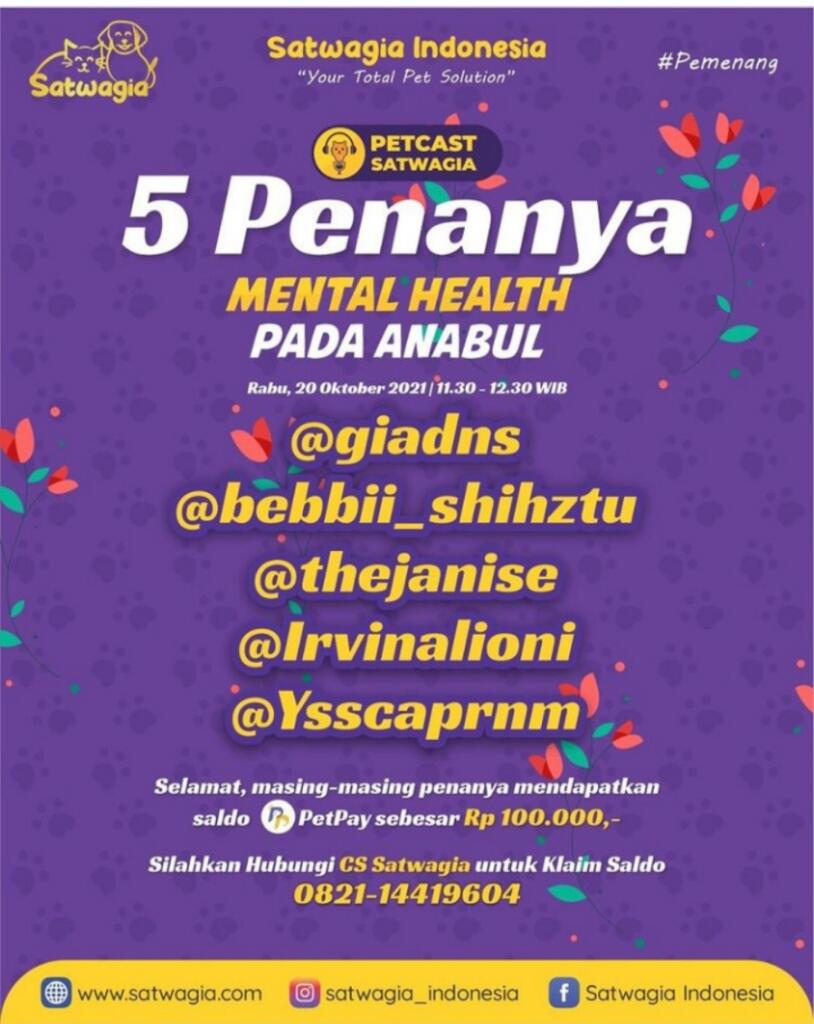 IG Live Bersama Vet Berbuah giveaway