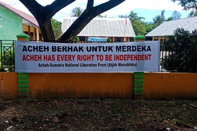 Spanduk &quot;Aceh Berhak Merdeka&quot; Muncul di Lhokseumawe, Ini Respons Polisi