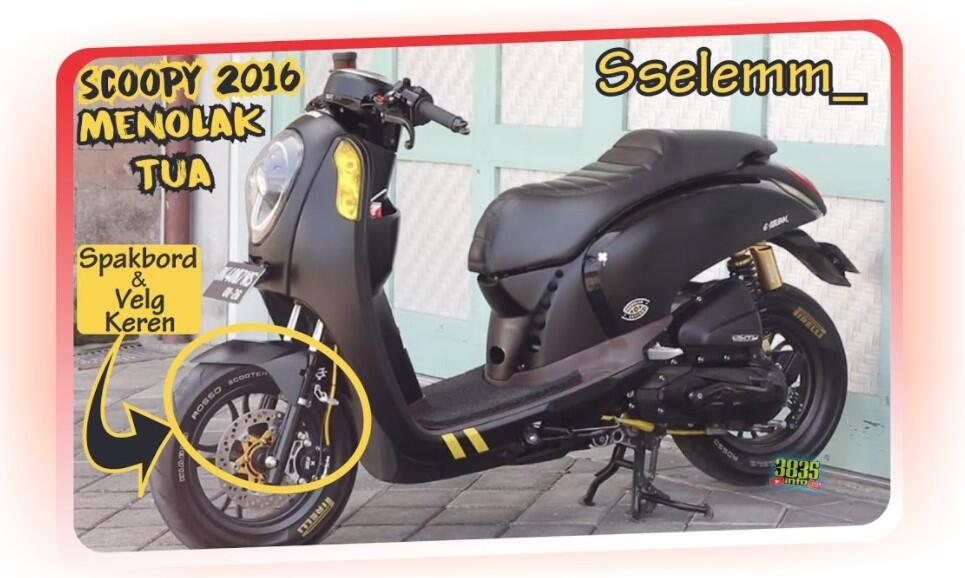 Bergaya Muda Modifikasi Scoopy 2016 By Sselemm