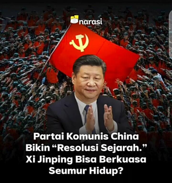 Partai Komunis China Bikin "Resolusi Sejarah". Xi Jinping Bisa Berkuasa Seumur Hidup?
