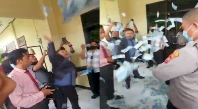 Pengacara Hamburkan Uang 40 Jt di Polsek Banyuwangi:Apa kurang GajiPolisi,Ini Ambil