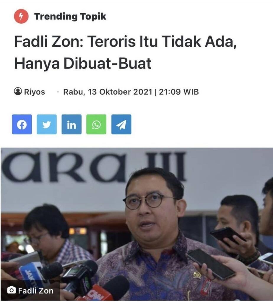 Partai Ummat Siap Tampung Fadli Zon Usai Ditegur Prabowo, Arief Poyuono Tak Rela,