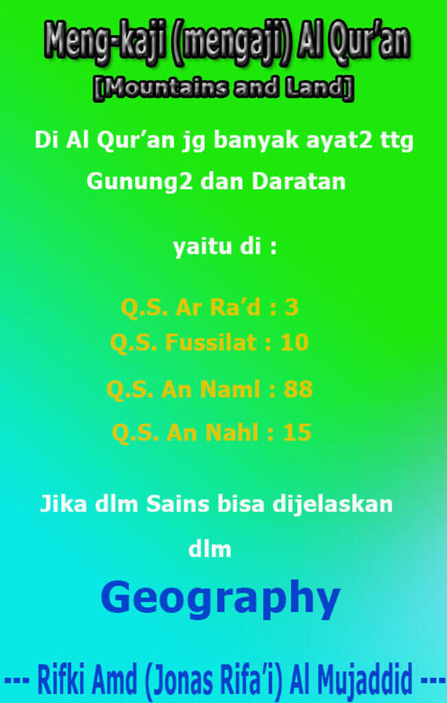 (Muhasabah)Islam... Agama yg Universal, Humanis &amp; Inklusif PLUS Agama yg BerSains...!