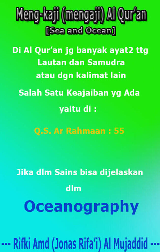 (Muhasabah)Islam... Agama yg Universal, Humanis &amp; Inklusif PLUS Agama yg BerSains...!