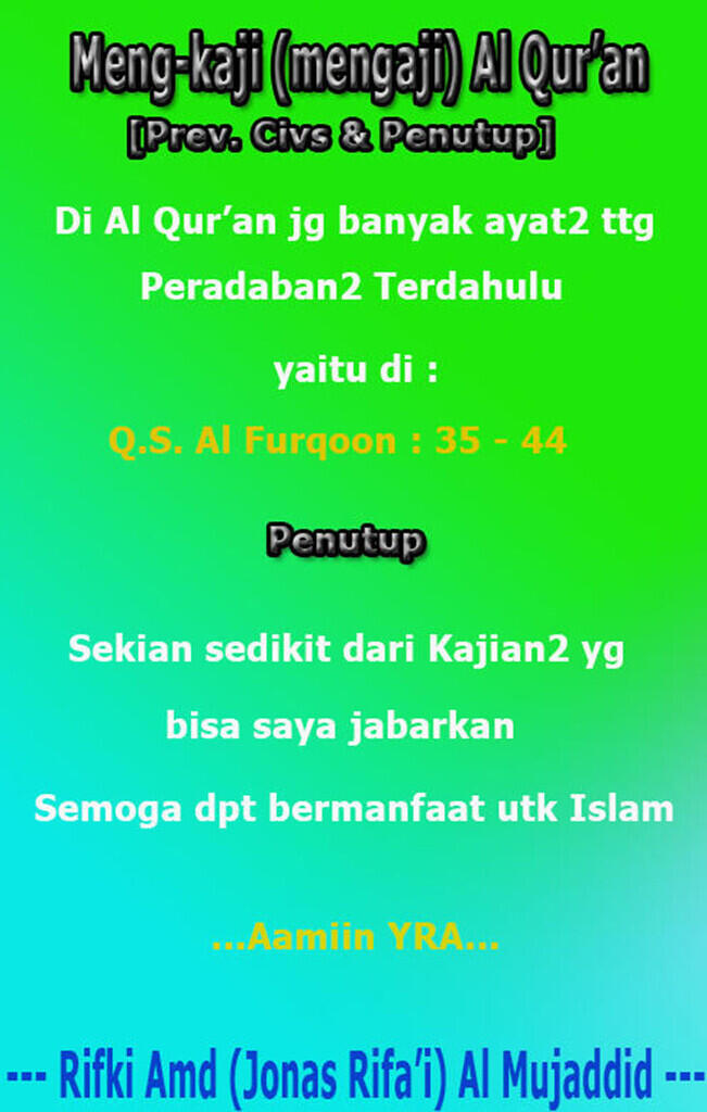 (Muhasabah)Islam... Agama yg Universal, Humanis &amp; Inklusif PLUS Agama yg BerSains...!