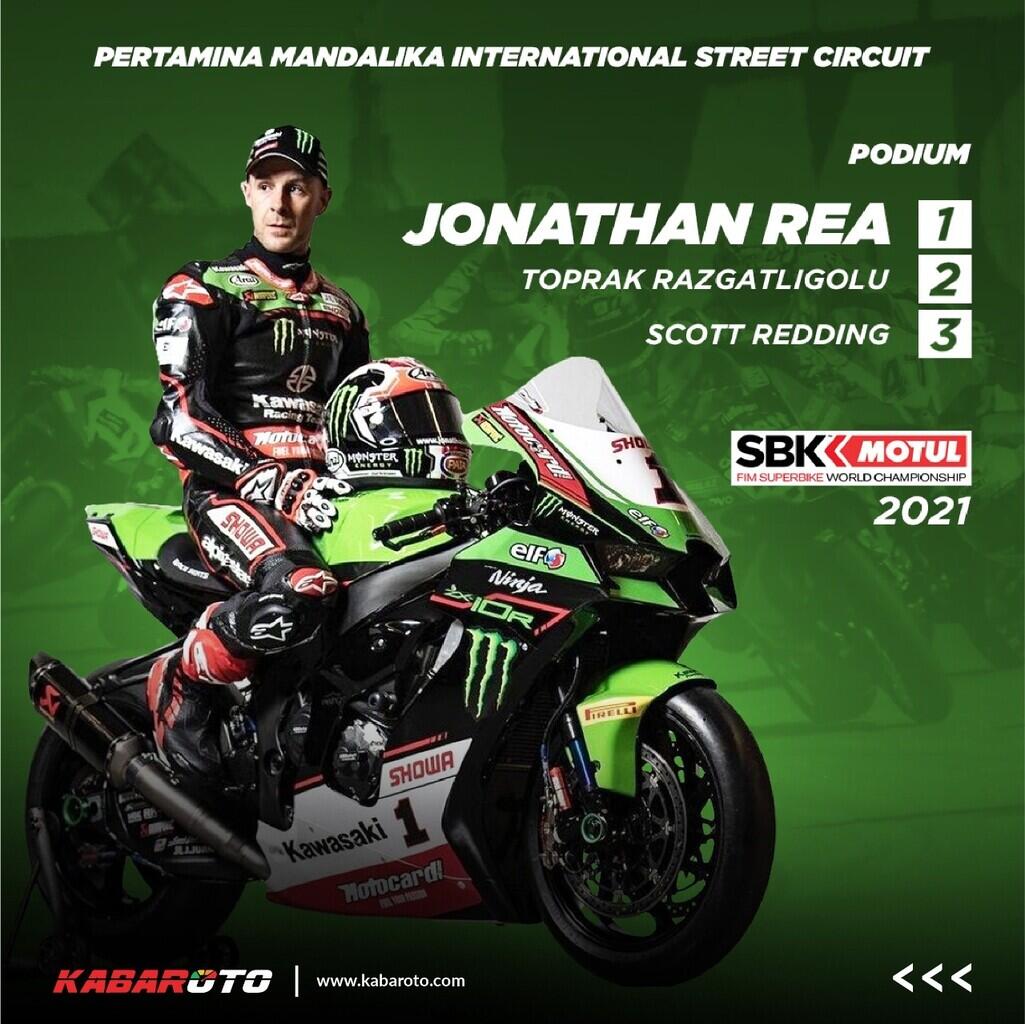 Hasil Race 2 WSBK Mandalika 2021: Jonathan Rea Berhasil Back To Back
