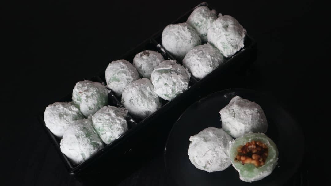 Resep Mochi Pandan Isi Kacang Tanah
