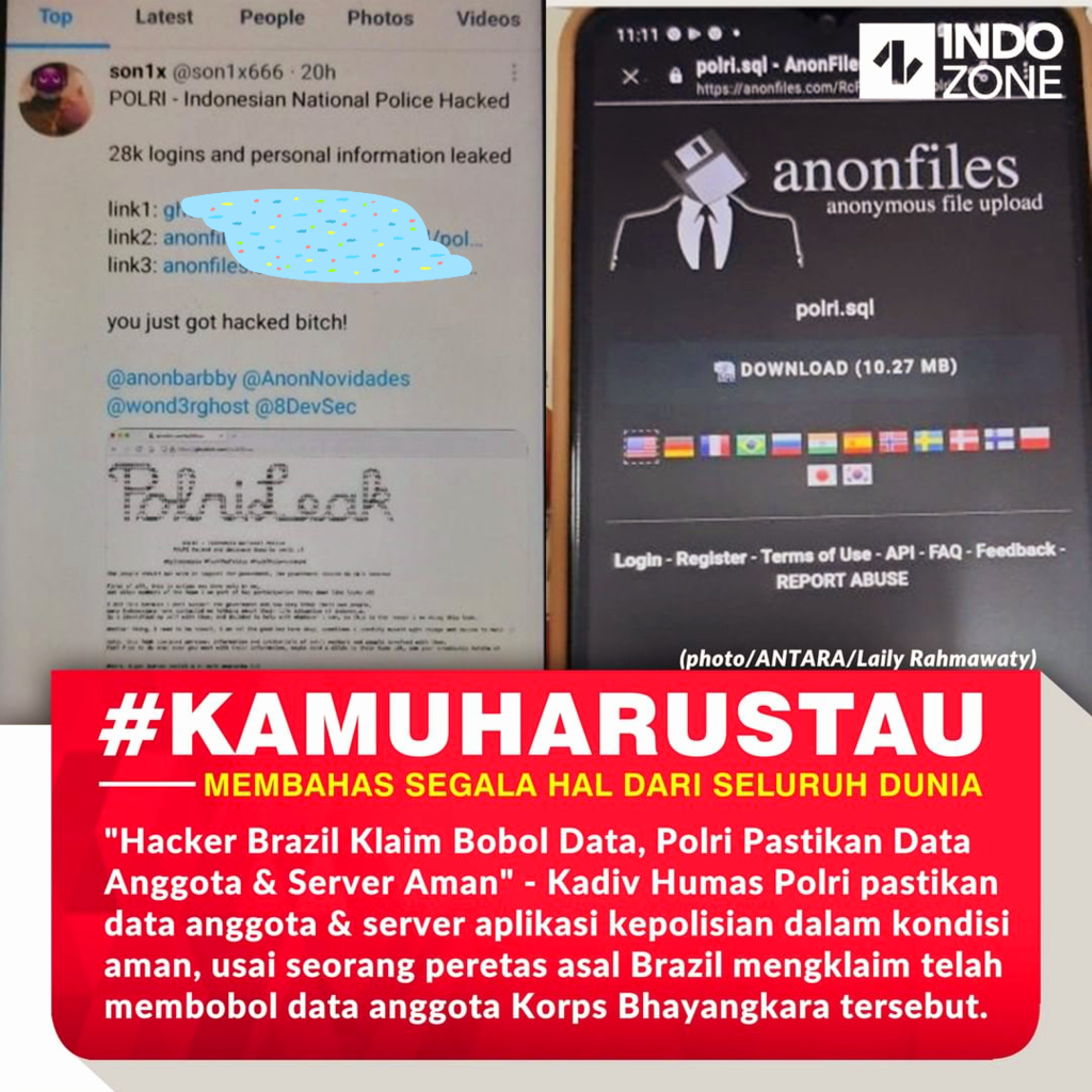 Database Polri diretas Hacker? Dan ini Bukan kejadian pertama pemerintah di Hack?