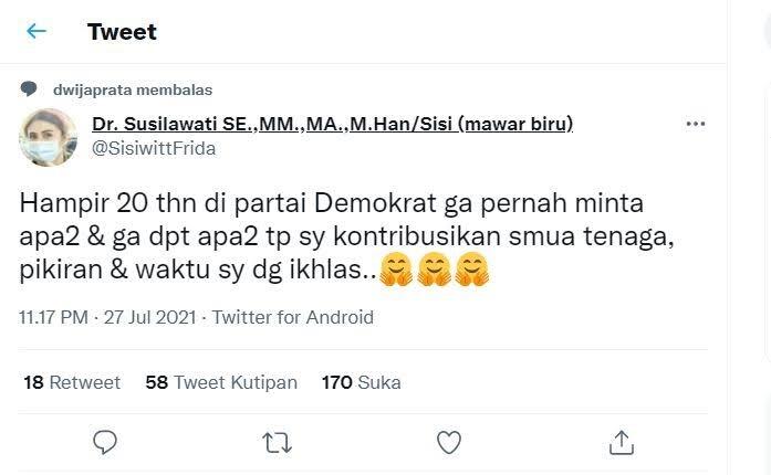 Anggap Kader Demokrat Sebar Hoaks Jend Dudung Menantu Moeldoko, Chusnul Chotimah