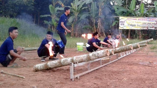 Inilah, Bung! Meriam Bambu yang Sering Dimainkan di Acara Tertentu