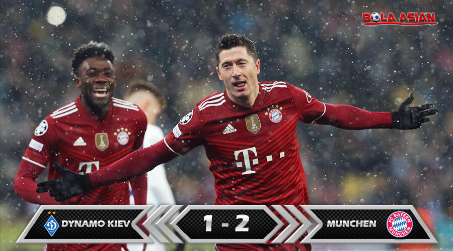 Hasil Pertandingan Dynamo Keiv vs Bayern Munchen : Skor 1-2