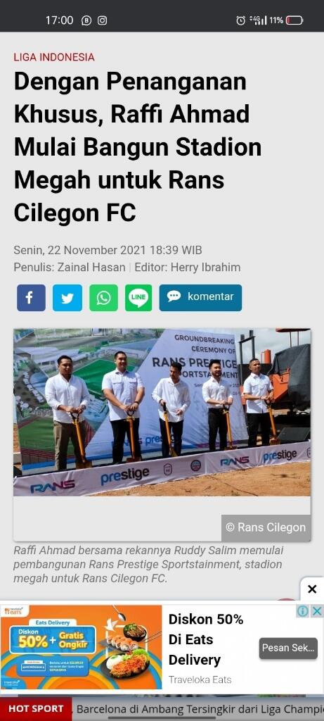 &#91;Opini&#93; Popularitas, Benefit Dan Dilema Sepak Bola Cilegon