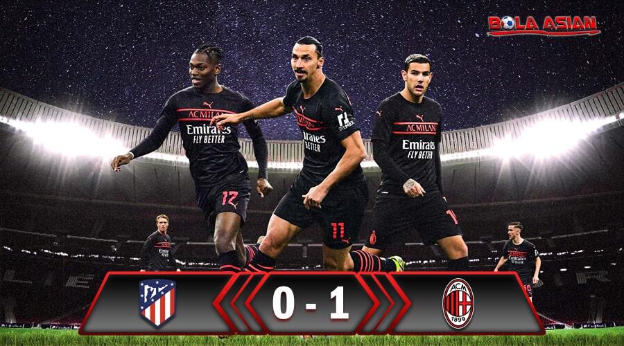 Hasil Pertandingan Atletico Madrid vs AC Milan : Skor 0-1