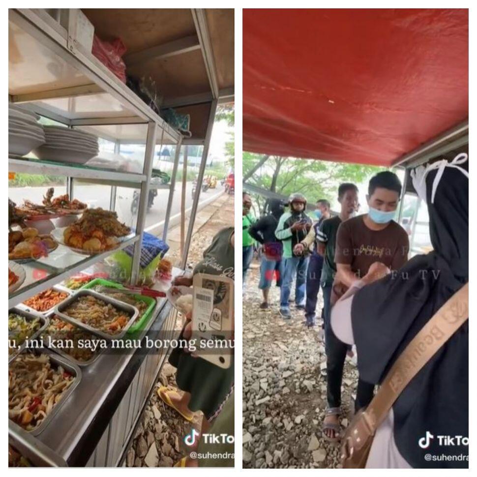 Borong dan Berbagi Makanan Gratis, Aksi Pria Ini Bikin Salut Warganet