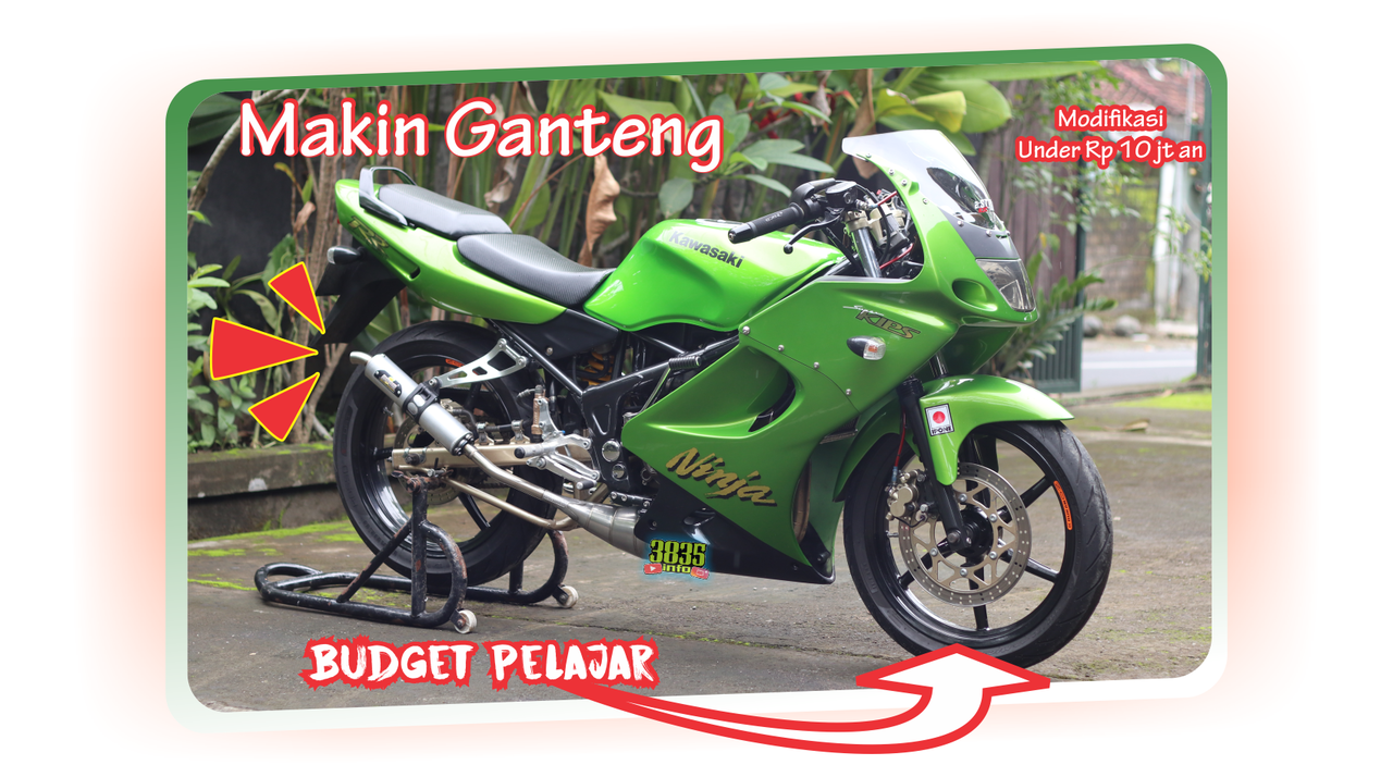 Makin Racing Modif Ninja 150RR CBU Hijau Budget Pelajar