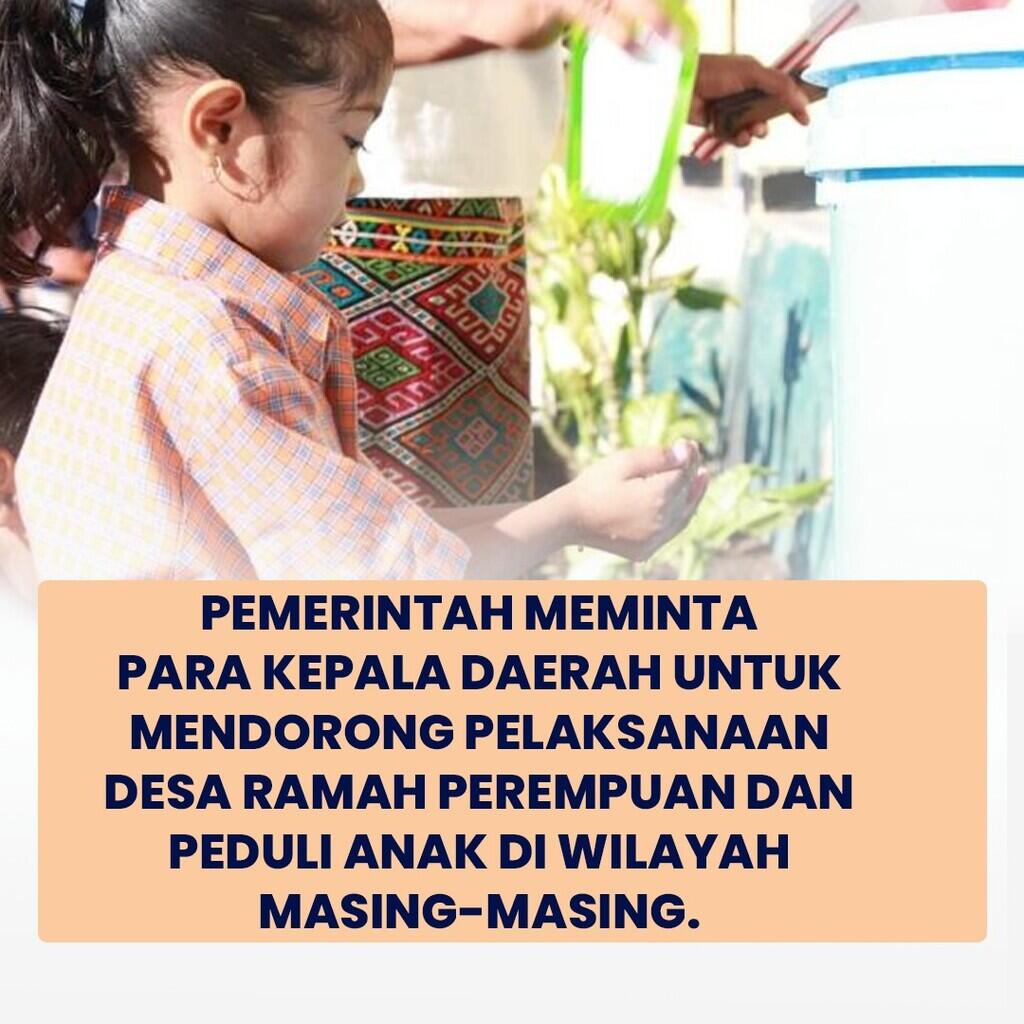 Pemerintah Minta Kepala Daerah Mendorong Pelaksanaan Desa Ramah Perempuan