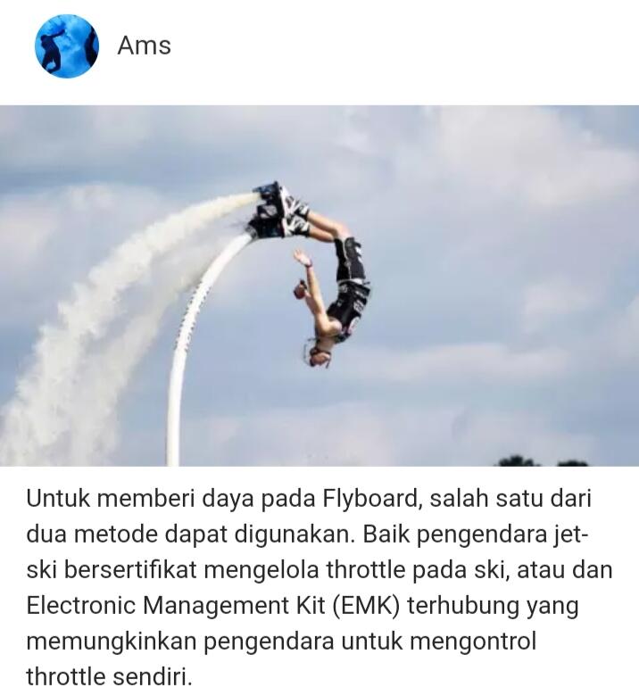 Flyboard Air: Serunya Bikin Nagih