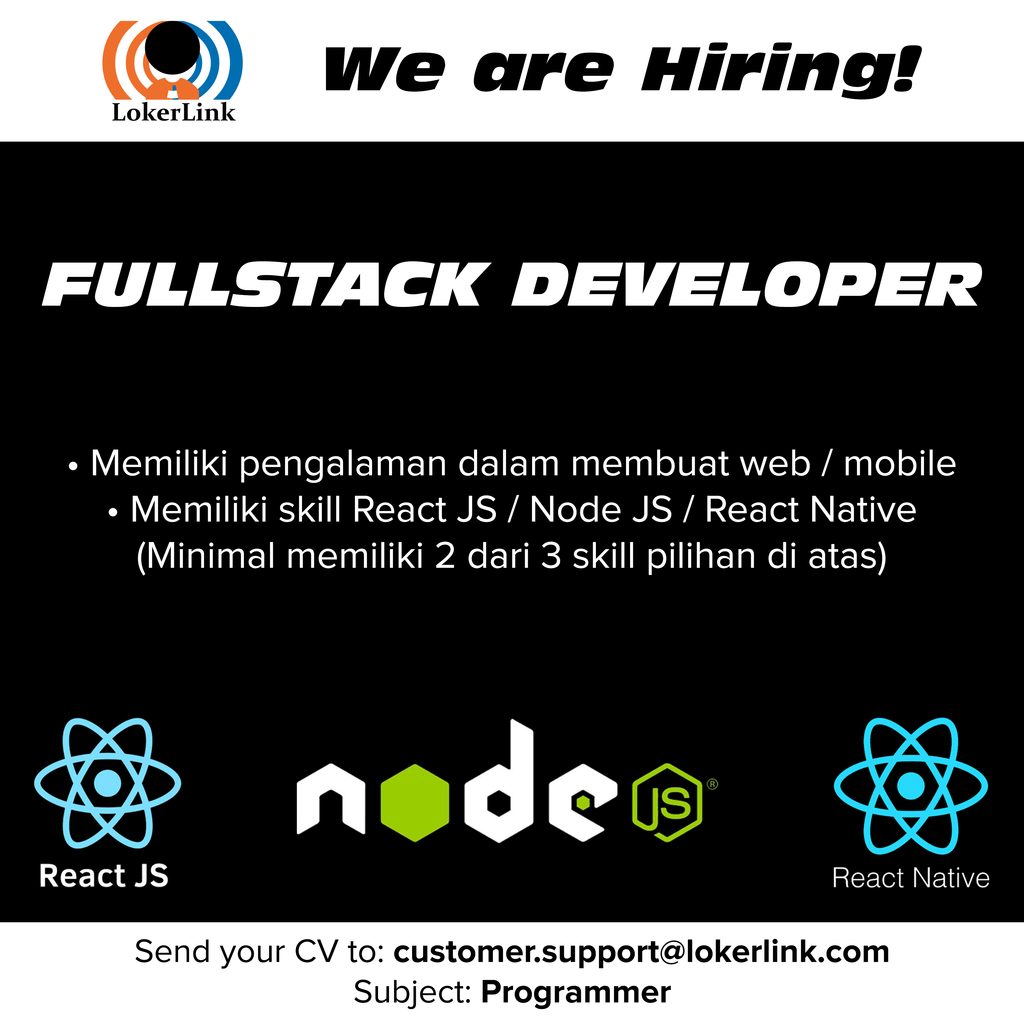 &#91; JAKARTA &#93; Lowongan Kerja &quot;Mobile Developer&quot;