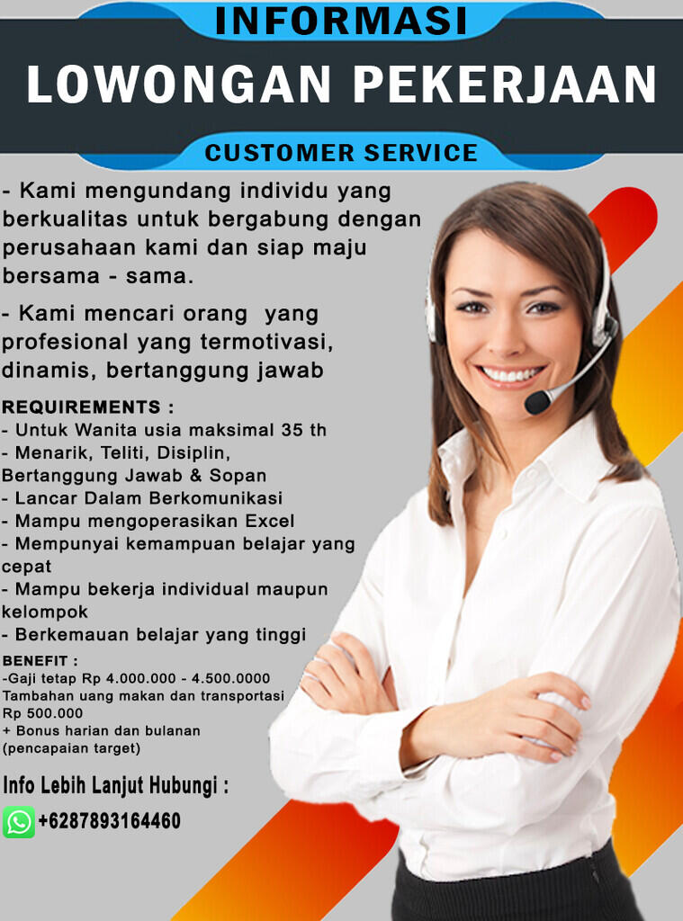 Lowongan Kerja Customer Service