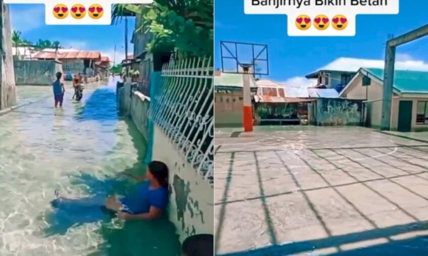 Potret Kampung Kebanjiran Tapi Airnya Bening, Warga Auto Betah
