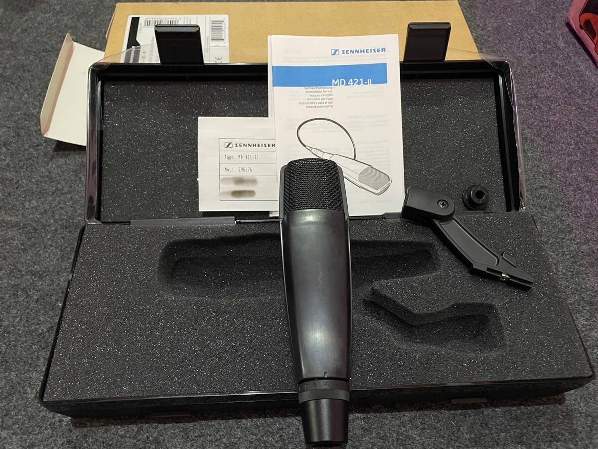 美品 SENNHEISER MD421-II ゼンハイザー ダイナミックマイク クジラ