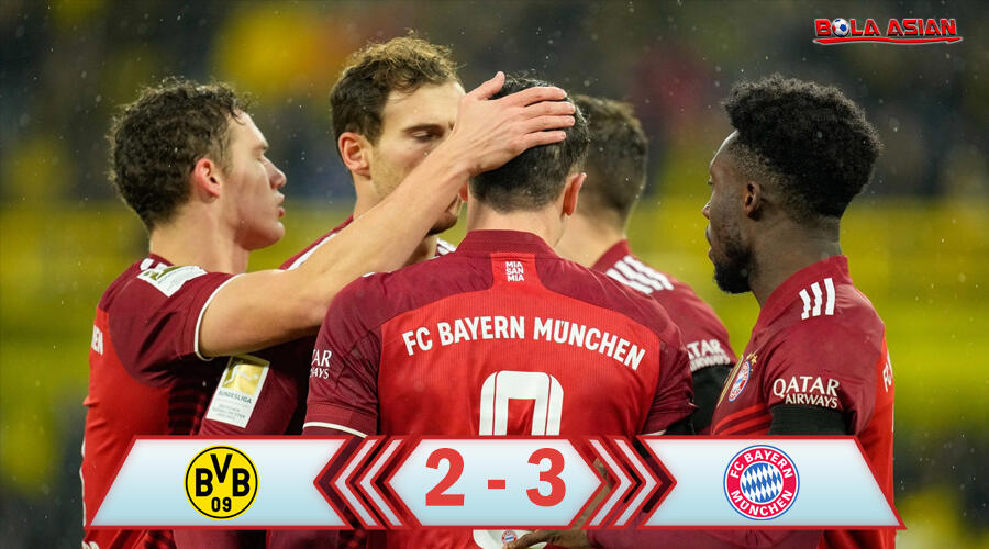 Hasil Pertandingan Dortmund vs Bayern Munchen : Skor 2-3