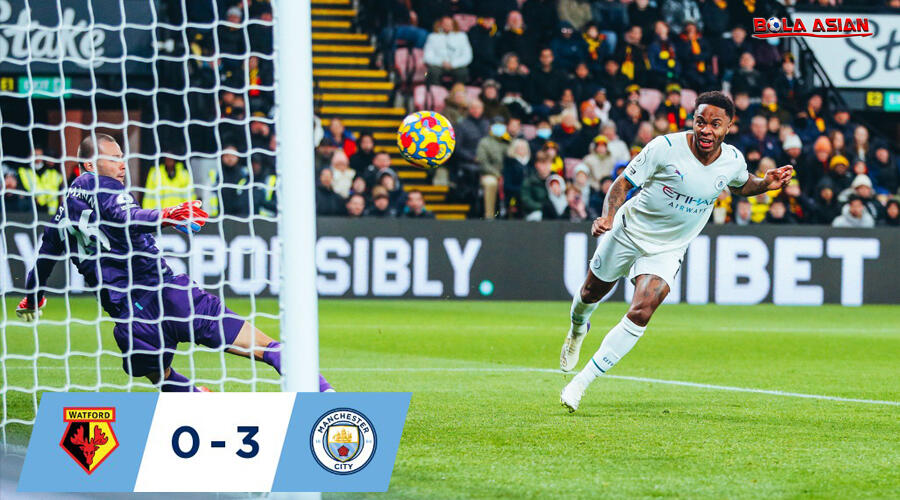 Hasil Pertandingan Watford vs Manchester City : Skor 1-3