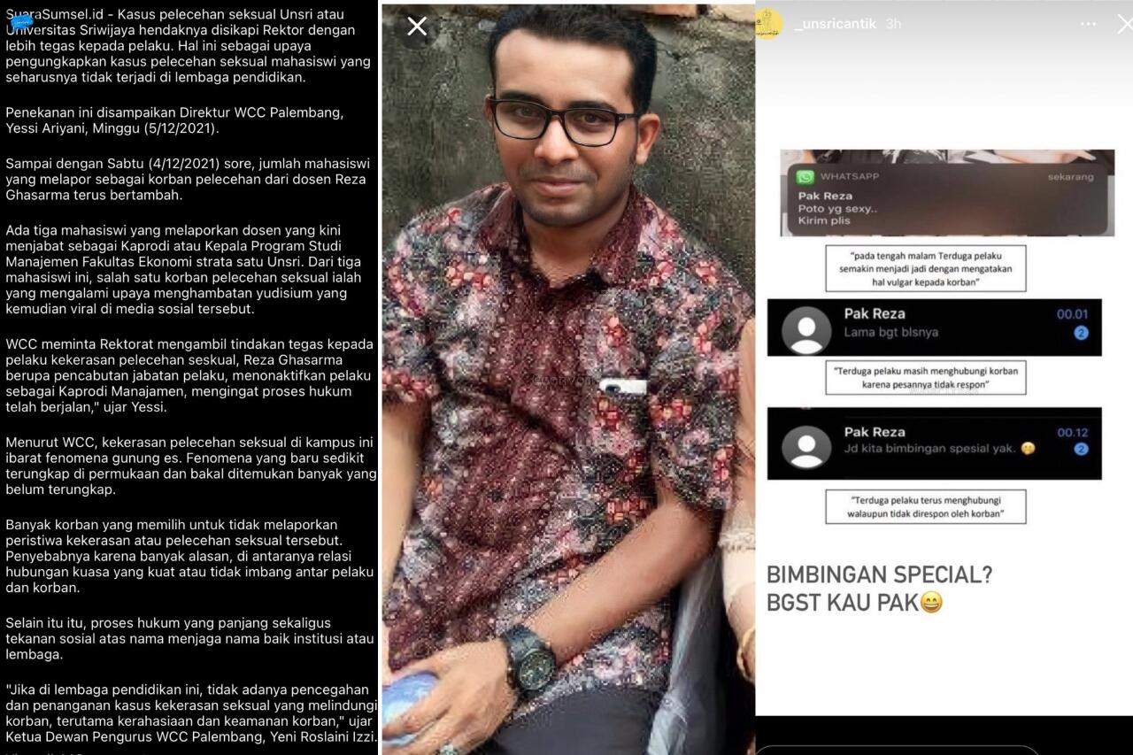 Foto Dosen UNSRI yang Diduga Pelaku Pelecehan Seksual Tersebar di Media Sosial