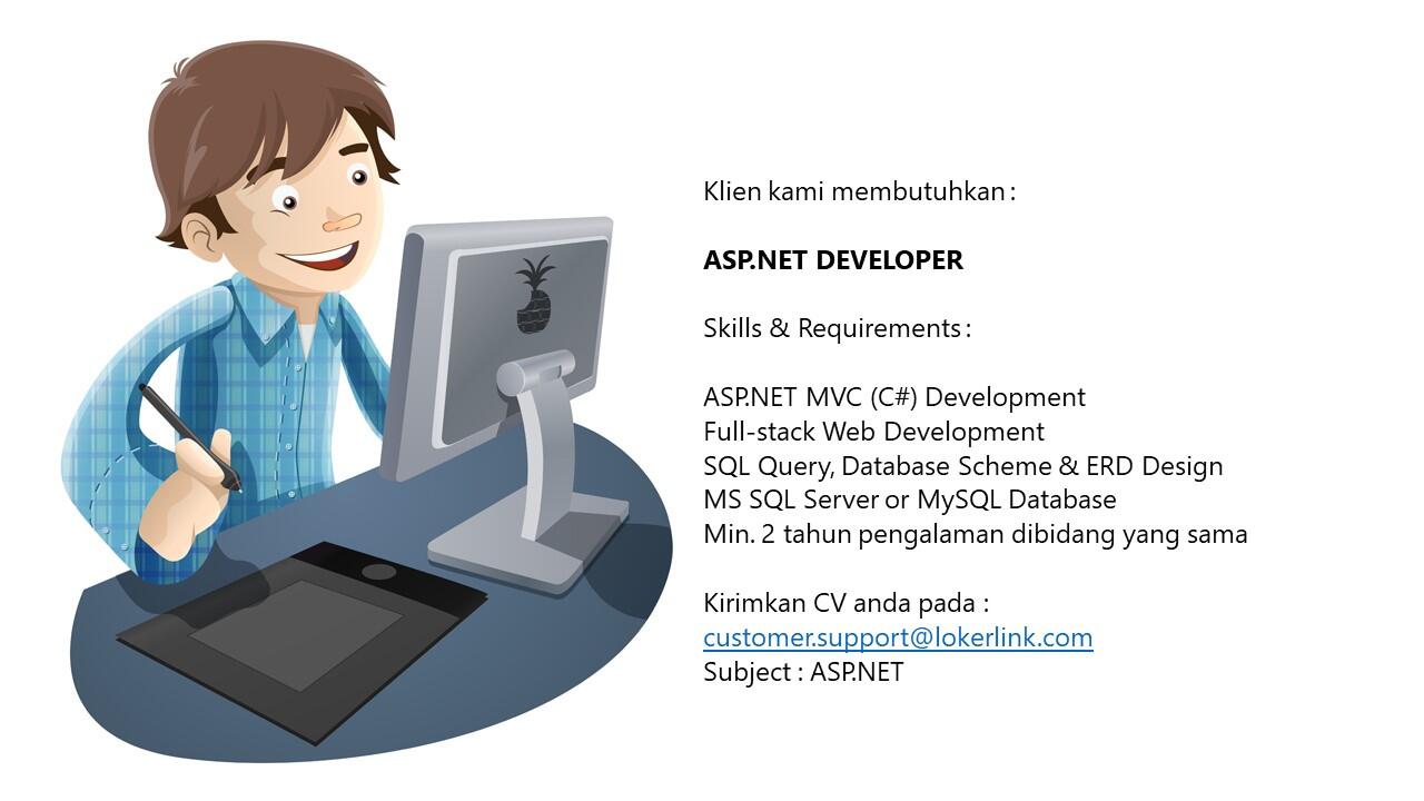 &#91; JAKARTA &#93; Lowongan Kerja &quot;ASP.NET DEVELOPER&quot;
