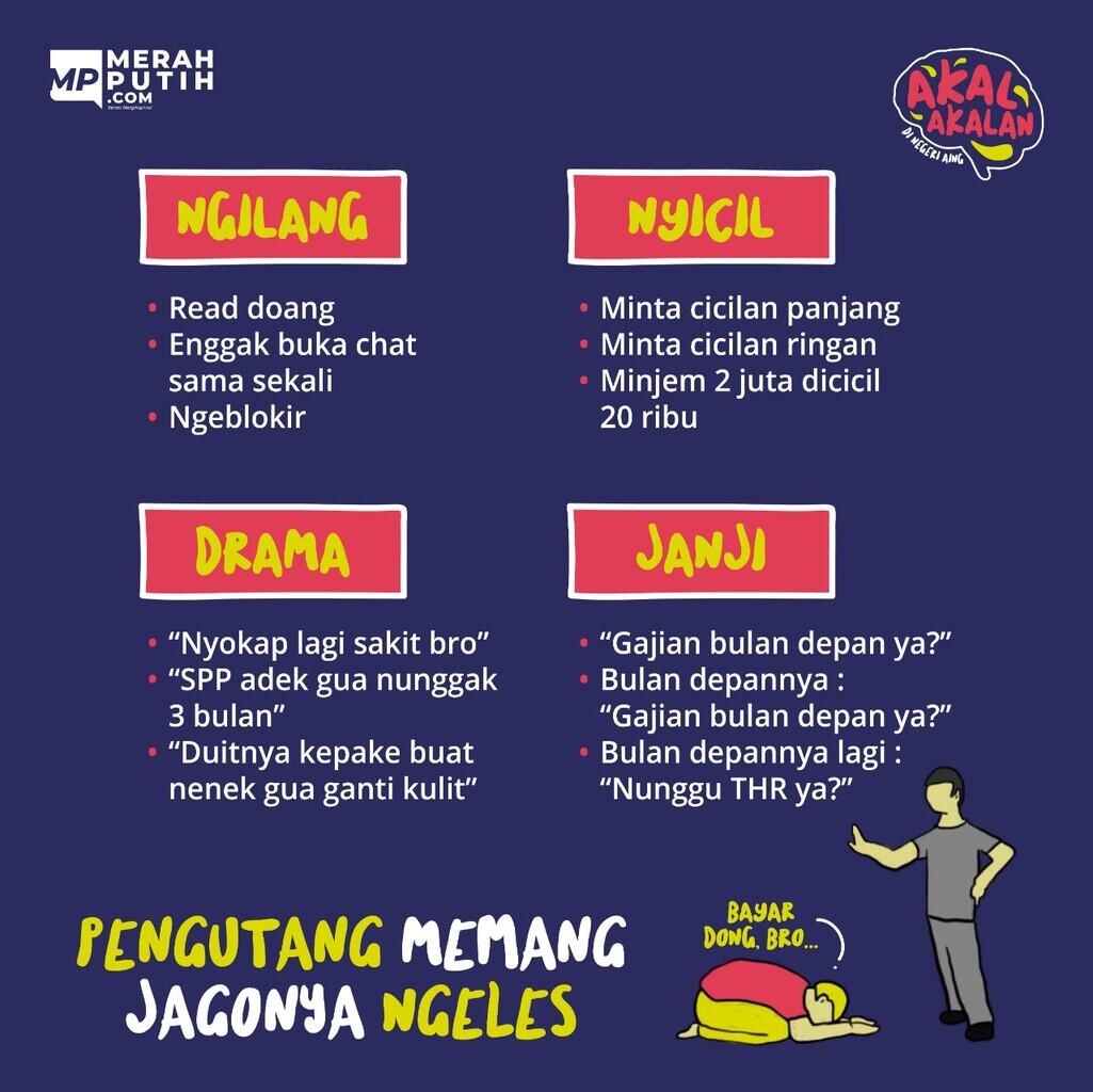 Pengutang Memang Jagonya Ngeles