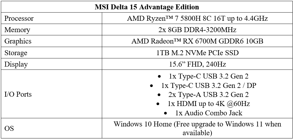 Laptop Gaming yang Elegan Tapi Powerful? MSI Delta 15!