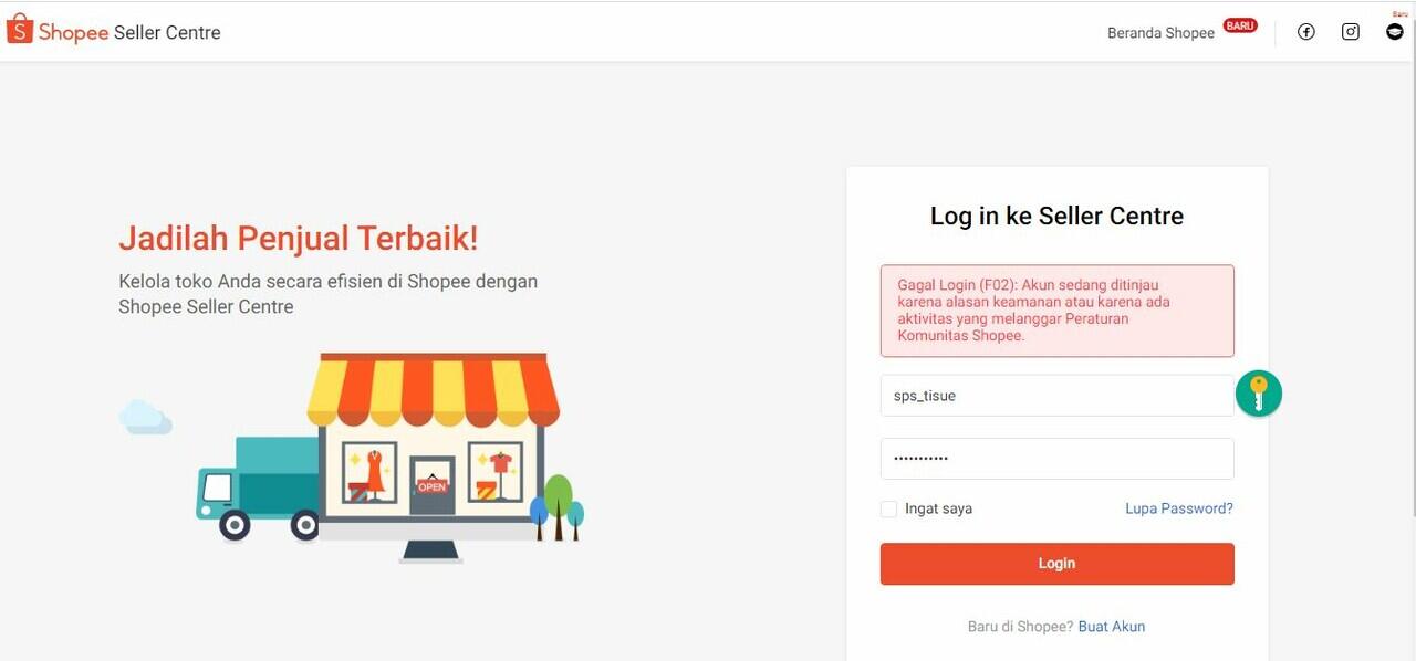 Akun Shopee Diblokir sepihak dan Dana Penjualan di Tahan