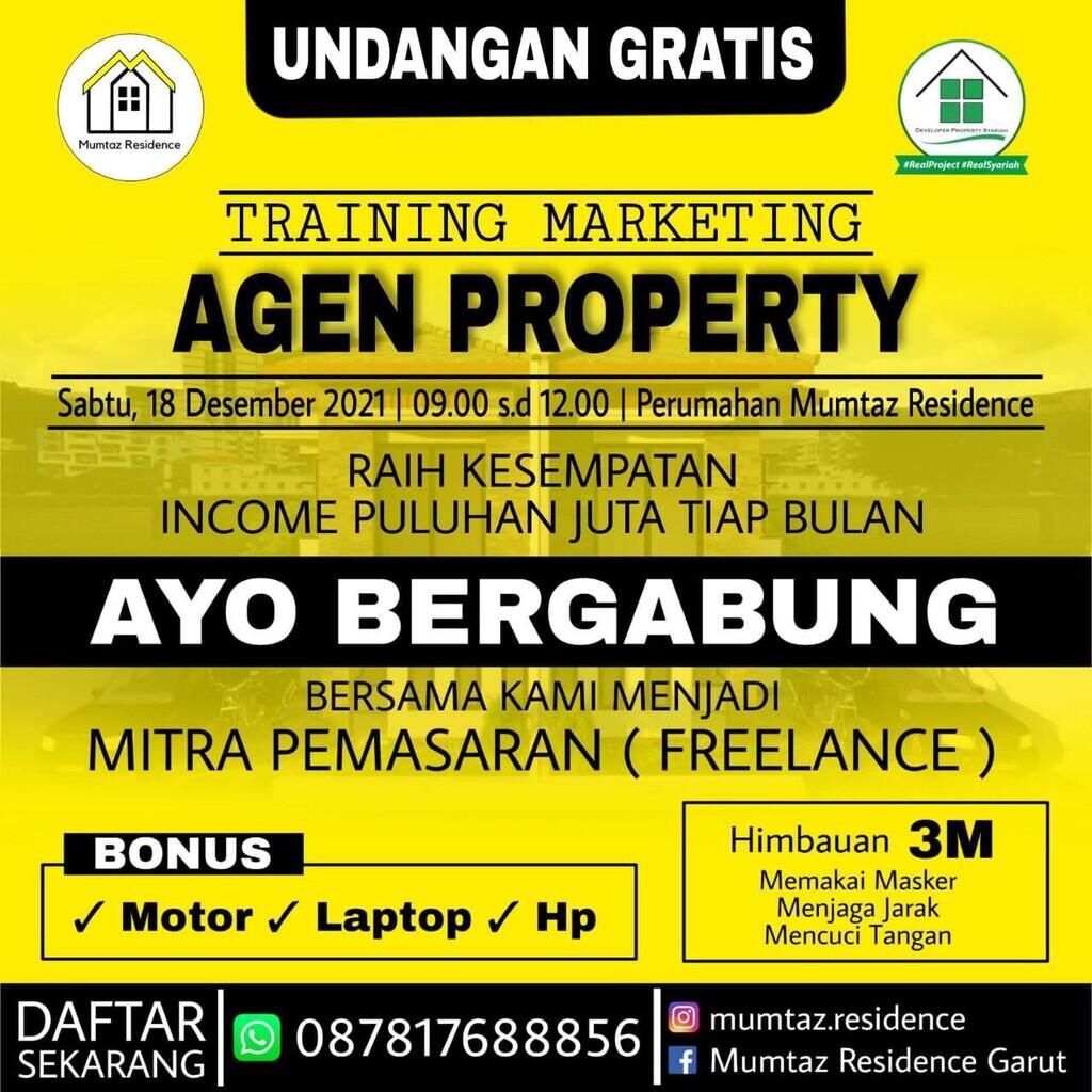 Marketing Freelance Perumahan Islami di Garut