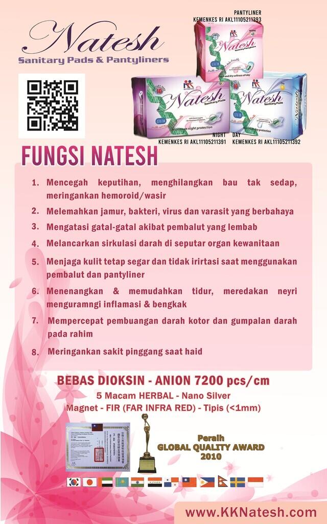 Penawaran Usaha Natesh Pembalut Herbal 