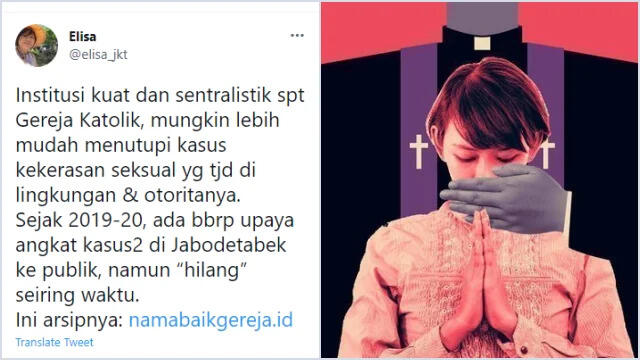 Warganet Ini Ungkap Kasus Kekerasan S*ksual di Gereja Katolik: Boro-boro Ditangkap
