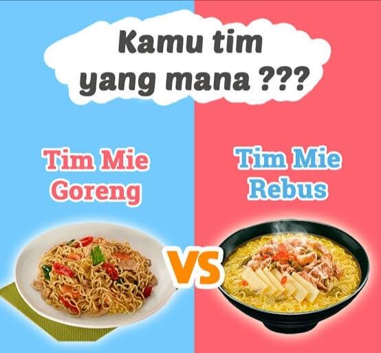 Pilih Mie Kuah Atau Mie Goreng?