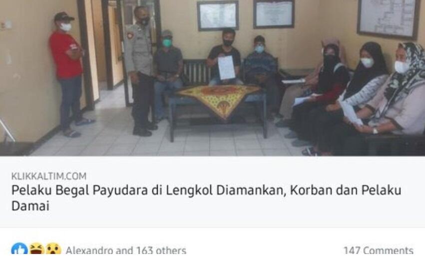 Begal Payudara Serang Remaja di Bawah Umur, Malah Berakhir Damai