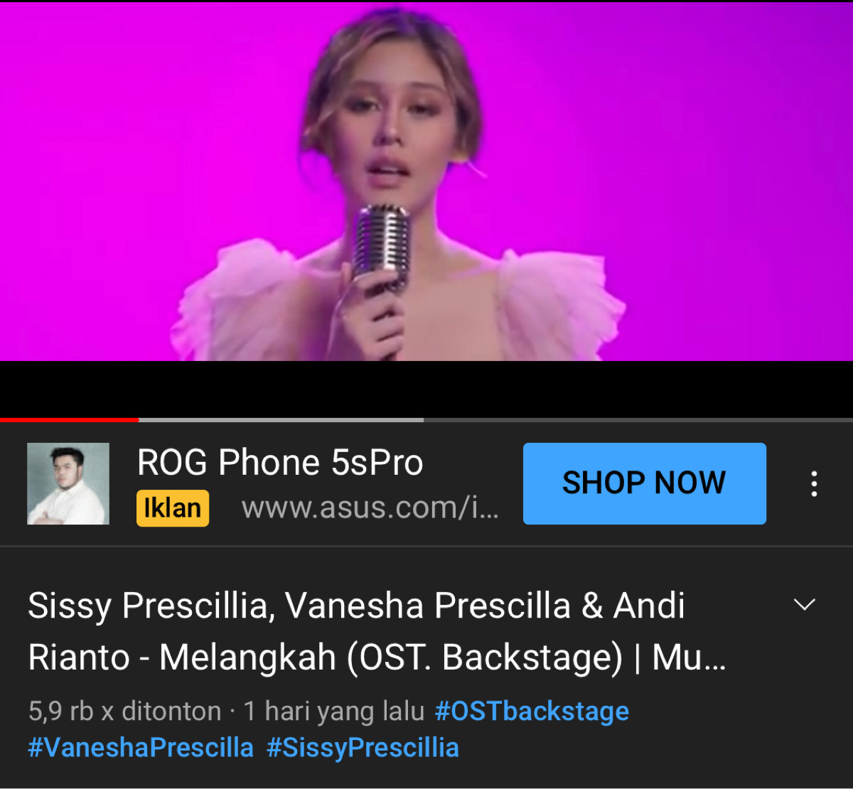 Vanesha Priscila Tak Bisa Melangkah Tanpa Sissy Prescillia Di Film Backstage