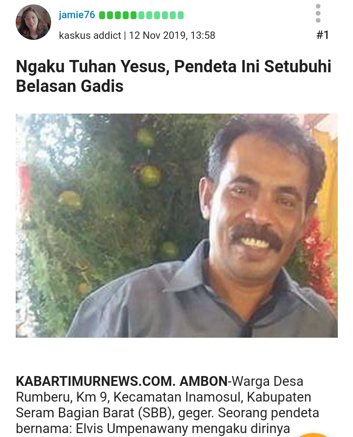 Kembali Kasus Predator Seksual, Pendeta Cabuli 6 Siswi di Bawah Umur, Diajak ke Hotel