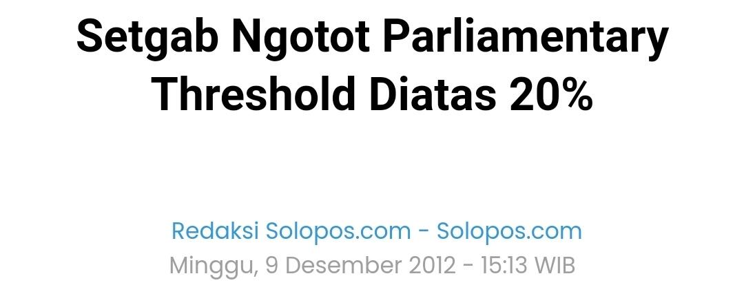 Soal Presidential Threshold 20%, Demokrat Teringat Upaya Jegal SBY