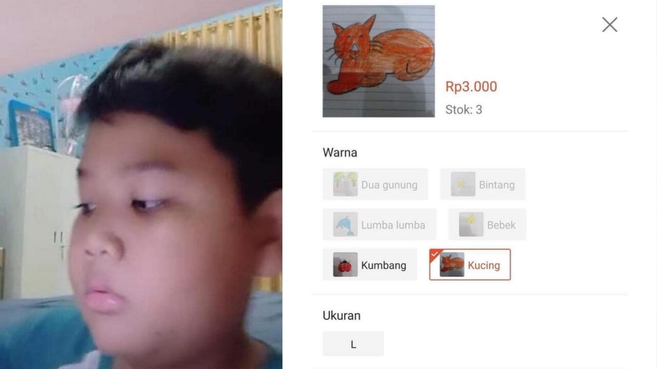 Viral Bocah Kelas 4 SD Jualan Gambar Di Marketplace, Dihargai Rp 3.000