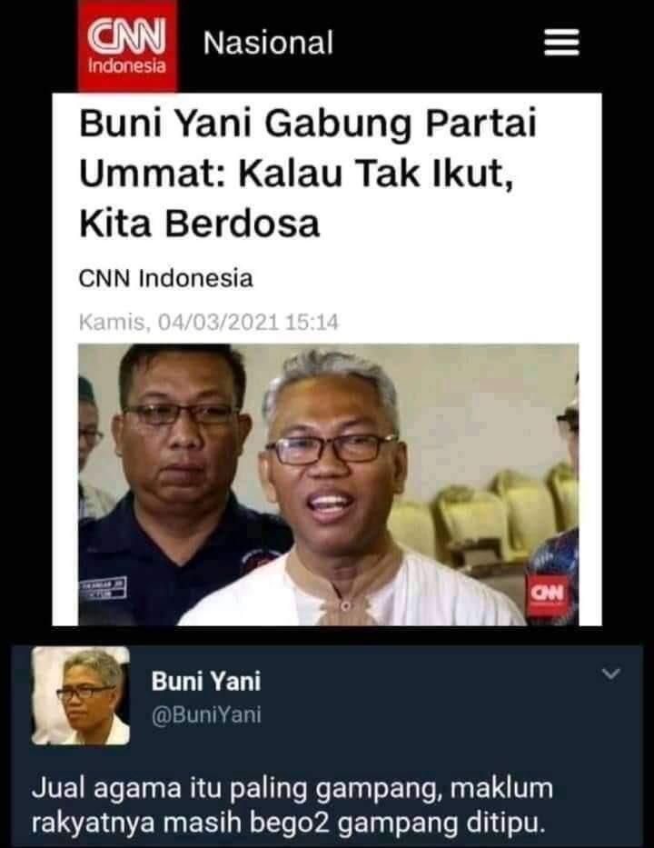 Partai Ummat: Jika Allah Izinkan, Kenapa Tak Bermimpi Amien Rais Presiden?