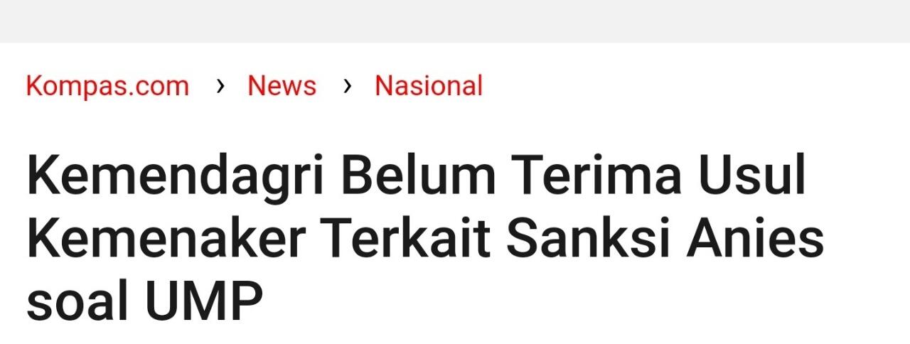 Ternyata, Kenaikan UMP DKI 5,1 % Hanya Bagi Perusahaan Mampu Saja, yang Tak Mampu..