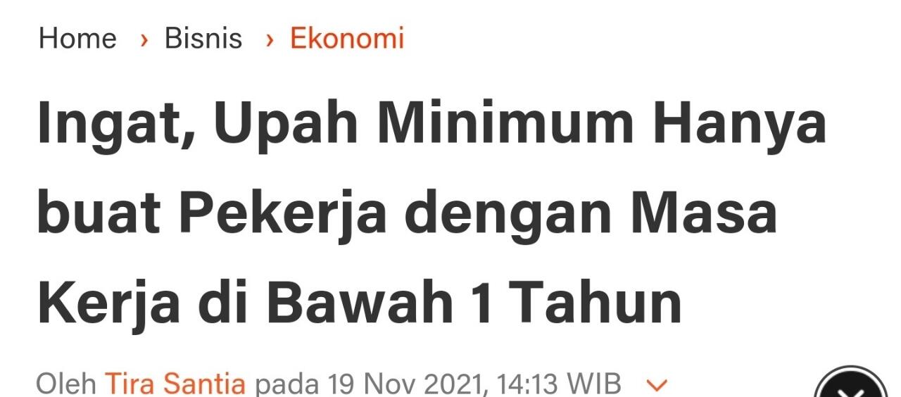 Ternyata, Kenaikan UMP DKI 5,1 % Hanya Bagi Perusahaan Mampu Saja, yang Tak Mampu..